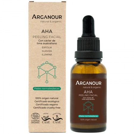 Peeling facial AHA cu caviar de limeta australiana- 30 ml - Arganour Peeling facial AHA cu caviar de limeta australiana- 30 ml - Arganour