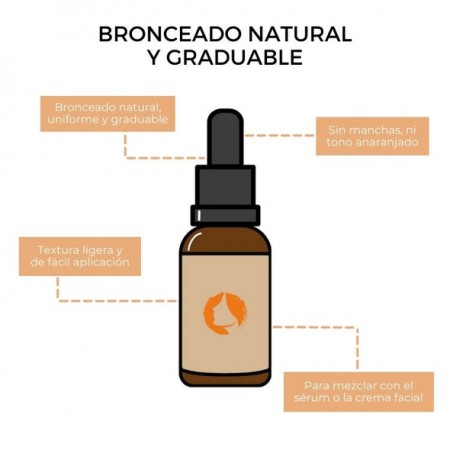 Booster autobronzant facial - 15 ml - Arganour Booster autobronzant facial - 15 ml - Arganour