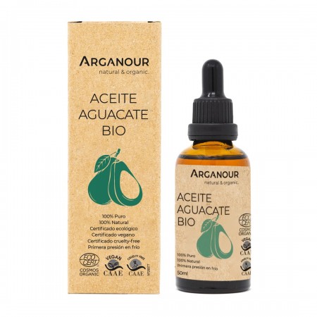 Ulei Pur 100% Organic de Avocado  pentru Piele si Par - 50 ml - Arganour Ulei Pur 100% Organic de Avocado  pentru Piele si Par - 50 ml - Arganour