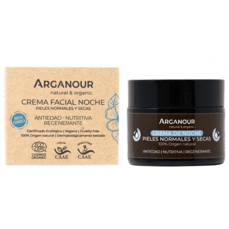 Crema hidratanta de NOAPTE pentru ten normal si uscat - 50 ml - Arganour Crema hidratanta de NOAPTE pentru ten normal si uscat - 50 ml - Arganour