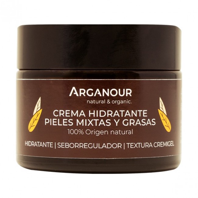 Crema hidratanta de ZI pentru ten gras si mixt - 50 ml - Arganour