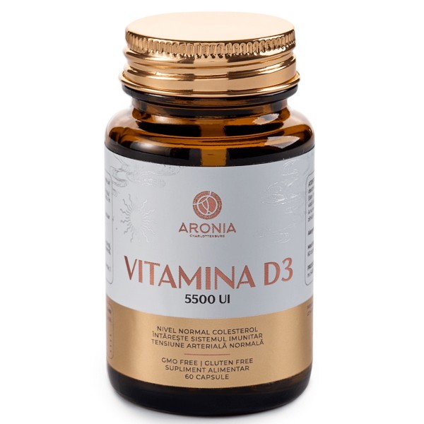 Supliment alimentar - Vitamina D3 - 5500UI - 60 tablete - Aronia Charlottenburg