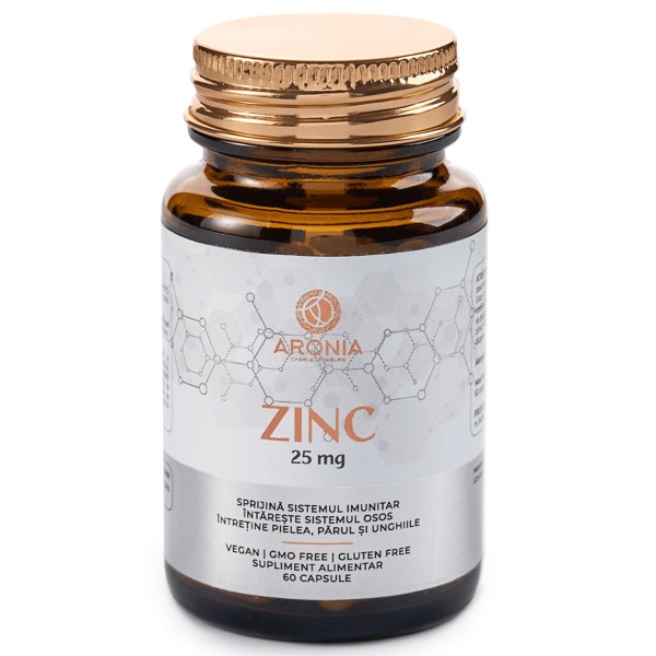 Supliment alimentar - Zinc 25 mg - 60 tablete - Aronia Charlottenburg
