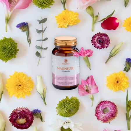 Supliment alimentar - Magneziu 375mg cu Vitamina B6 - 60 tablete - Aronia Charlottenburg