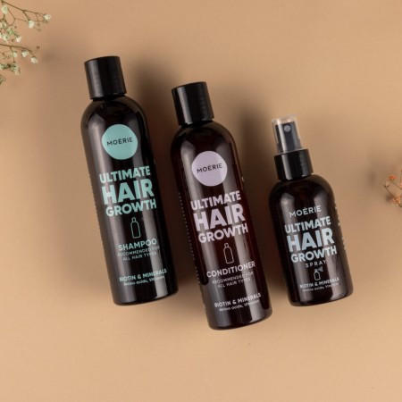 Pachet reparator pentru cresterea parului - Set 3 produse - Moérie Pachet reparator pentru cresterea parului - Set 3 produse - Moérie