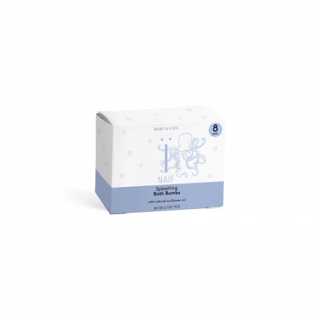 Tablete efervescente pentru apa de baie - 8 tablete efervescente - Naïf Tablete efervescente pentru apa de baie - 8 tablete efervescente - Naïf