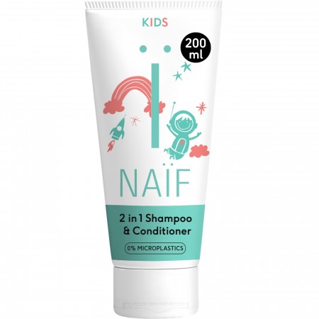 Sampon 2 in 1 pentru copii - 200 ml - Naif Sampon 2 in 1 pentru copii - 200 ml - Naif