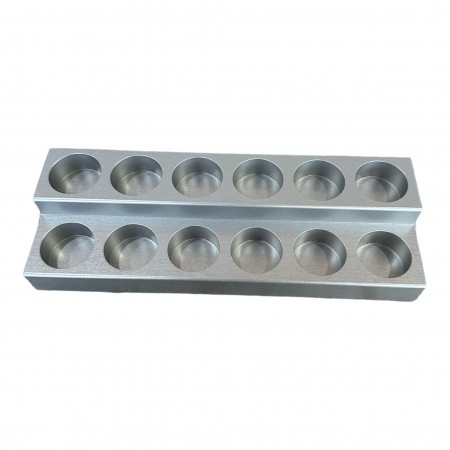 Suport pentru uleiuri esentiale din aluminiu oxidat - Argintiu - dublu