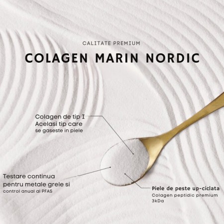 Set 2 Bucati - COLAGEN HIDROLIZAT DE TIP 1 cu certificare MSC - LEMON - 170gr - Vild Nord