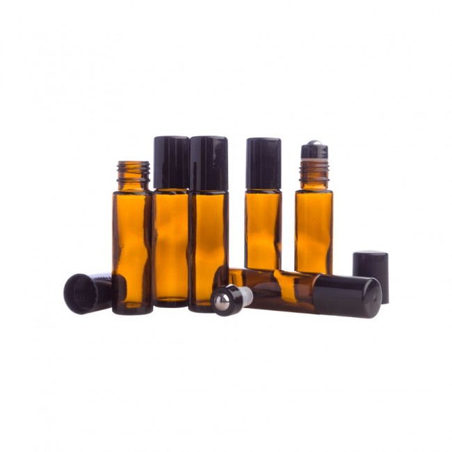 Sticla Amber cu bila de chihlimbar - 6 bucati - doTERRA