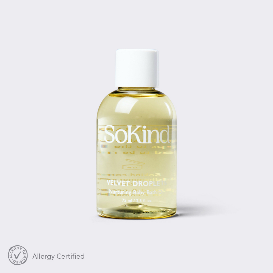 Ulei calmant de baie pentru bebelusi - 125ml - Velvet Droplets - SoKind
